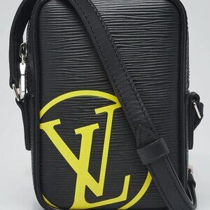Louis Vuitton Black Epi Leather Danube Slim PPM Crossbody Bag